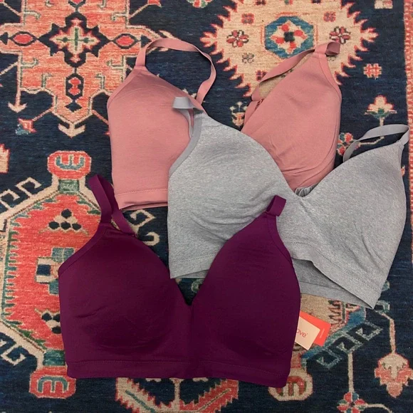 Third Live Bra Bundle Purple, Blue, and Pink T-Shirt Bras S++ - Picture 1 of 5